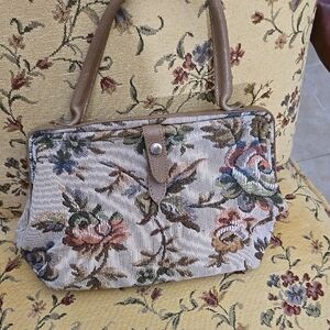 Floral Tapestry Handbag